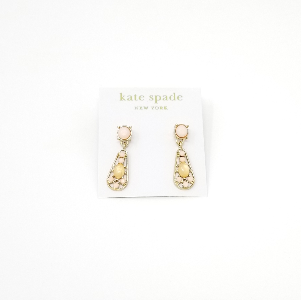 Kate Spade Pink Stone Earrings